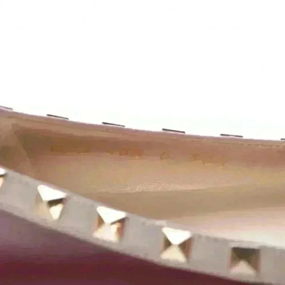 VALENTINO GARAVANI Rockstud Calfskin Leather Pointed Ballet Flats - Picture 13 of 16